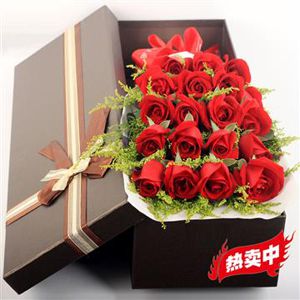 【浪漫心动】19朵玫瑰鲜花礼盒送老婆恋人女友示爱祝福周年纪念